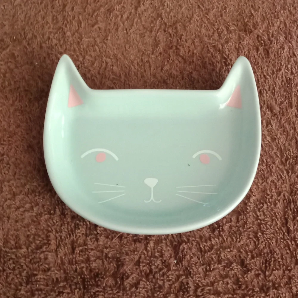 Little cat art dish